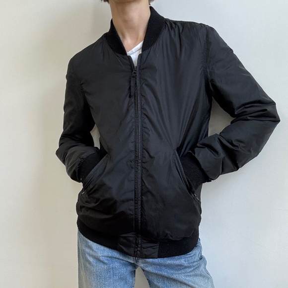 BLK DNM Black Bomber Jacket - Picture 1 of 6